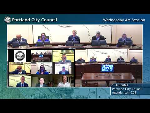 Portland City Council Meeting AM Session 04/05/23