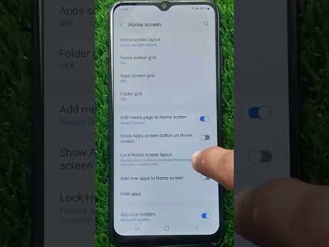 How to Lock Home Screen Layout on Samsung Galaxy Phones #shorts