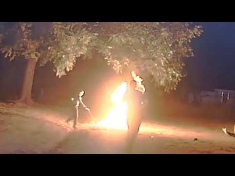 Man Tased by Police Catches on Fire