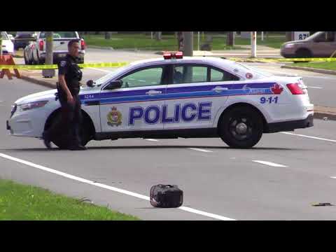 Raw: Cyclist in critical condition after collision near Ogilvie and Cyrville roads