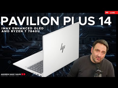 HP Pavilion Plus 14 (IMAX OLED + Ryzen 7 7840U (2023) - Live Unboxing