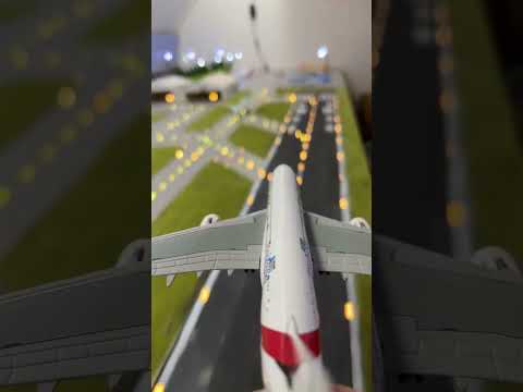 Emirates A380 takeoff from model airport! Which plane next? ✈️