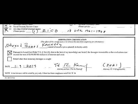 Sovereign Citizen Edward Thomas Kennedy sues my Sheriff for Treason, Arrest