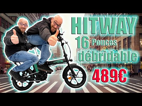 Vélo électrique pliant 2 places ! débridable ! es ce le meilleur ? le Hitway 16 pouce sur Amazon