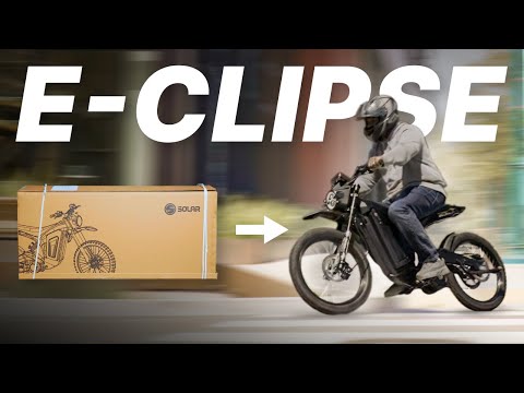 Unboxing the Solar E-Clipse - 72V Electric Dirt Bike with a Carbon Fiber Frame!