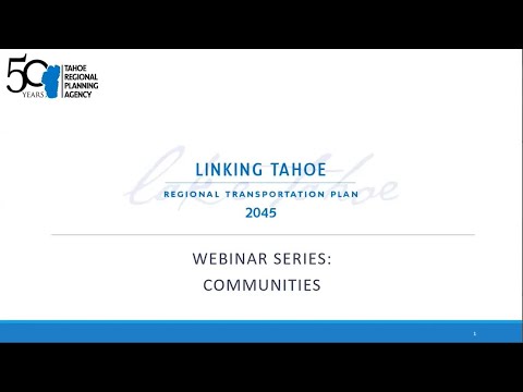 Regional Transportation Plan Communities Webinar