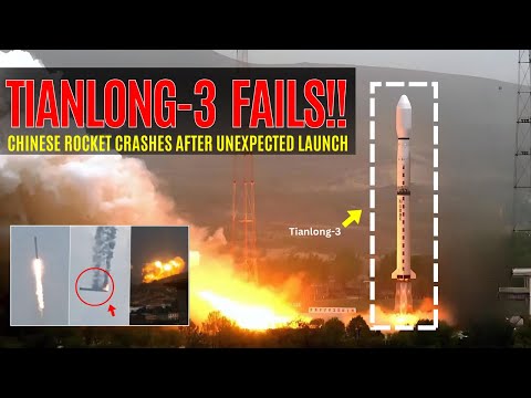 Shocking: Chinese Rocket Tianlong-3 Crashes After Unplanned Launch!