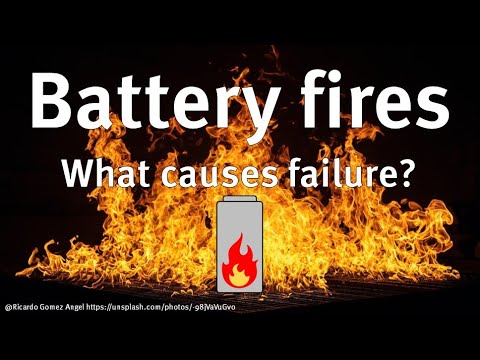 Battery fires! What happens when batteries are abused?