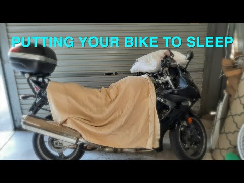 How do you prepare your bike for hibernation?