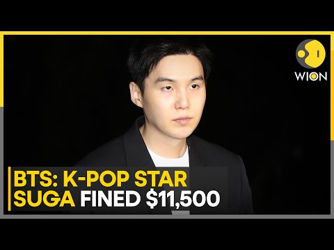 BTS Member Suga Fined $11,500 For Being Intoxicated While Driving On E-Scooter | WION