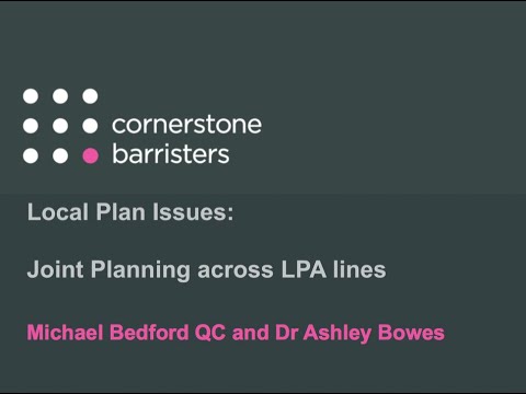 Webinar series on Local Plans - Joint planning across authority lines