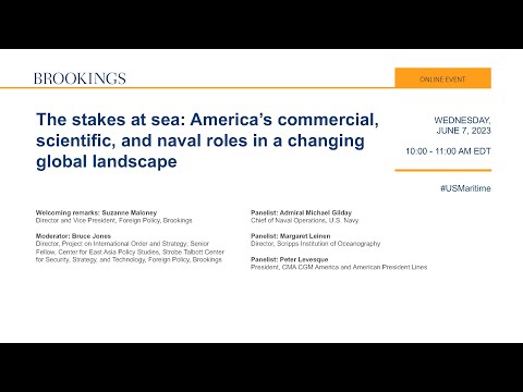 The stakes at sea: America’s commercial, scientific, and naval roles in a changing global landscape