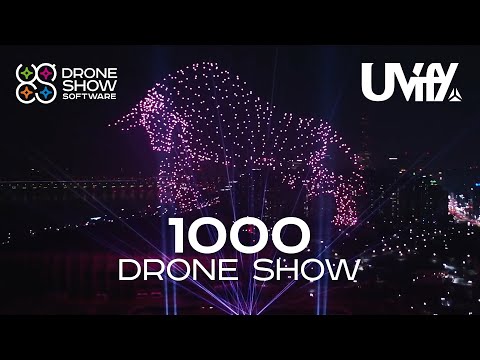 Drone Show Software advanced to run light shows with up to 1,000 UVify IFO drones