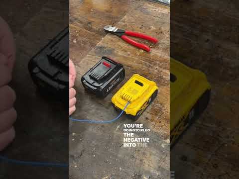 Fixing a dead battery that won’t charge #shoptips #shophacks #batteries #batteryhacks