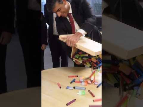 WATCH: Rishi Sunak brings vapes to school…