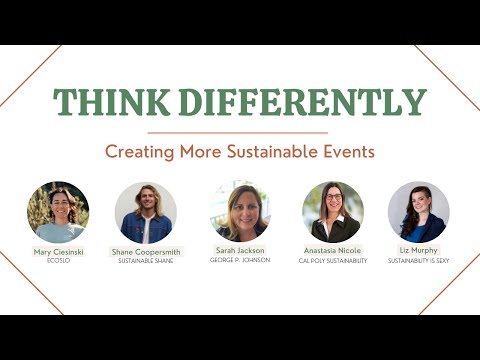 Think Differently | Creating More Sustainable Events