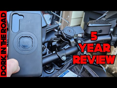 Quad Lock 5 Year Review + Motorcycle Handlebar Clamp Mount Install