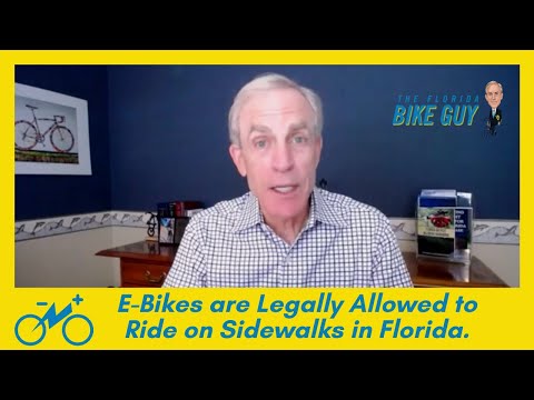 E-Bikes are Legally Allowed to Ride on Sidewalks in Florida. How Do You Feel About This?