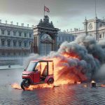 Electric Tricycle Catches Fire Outside Buckingham Palace