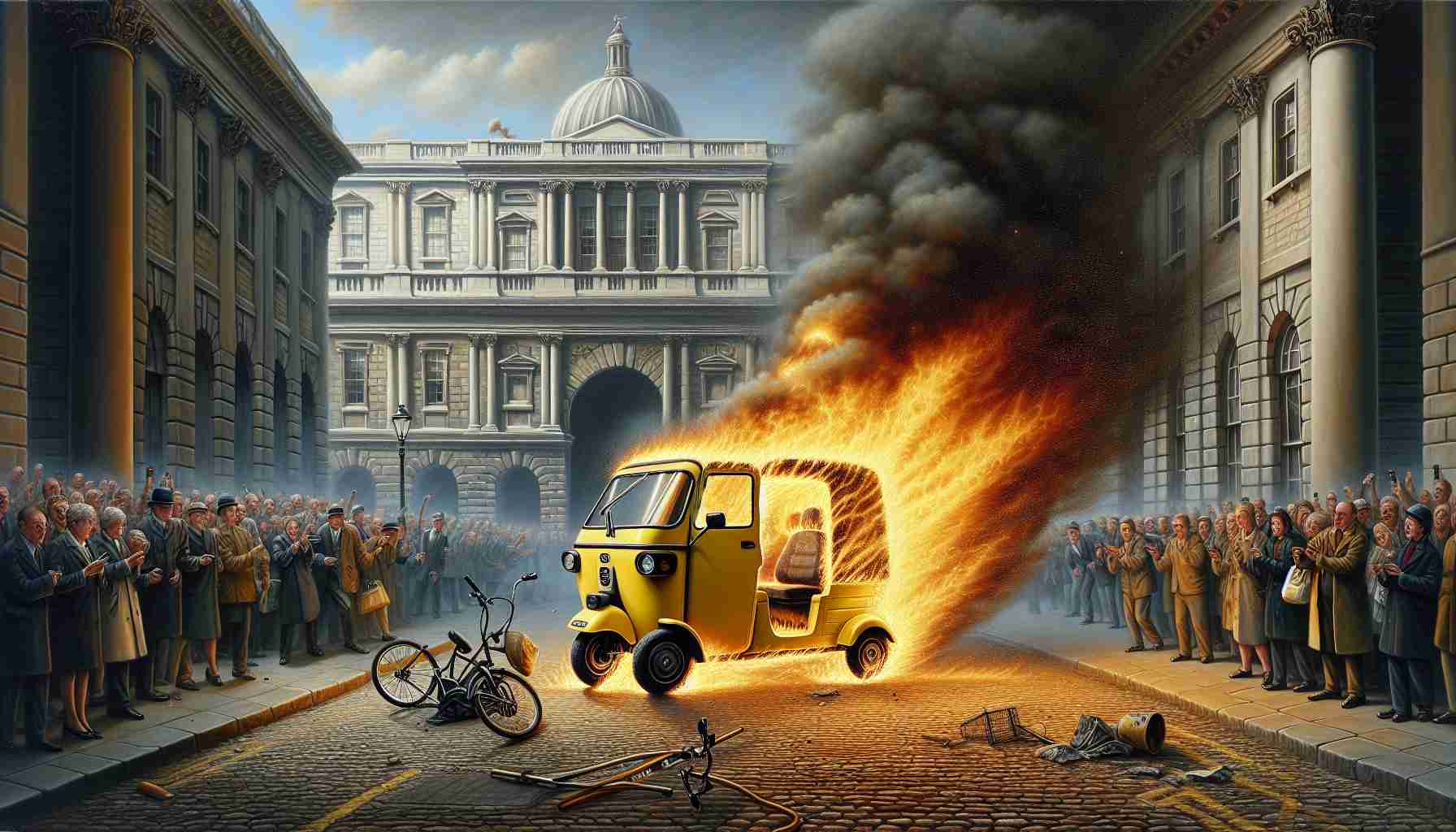 Electric Tricycle Catches Fire outside Buckingham Palace: A Cautionary Tale