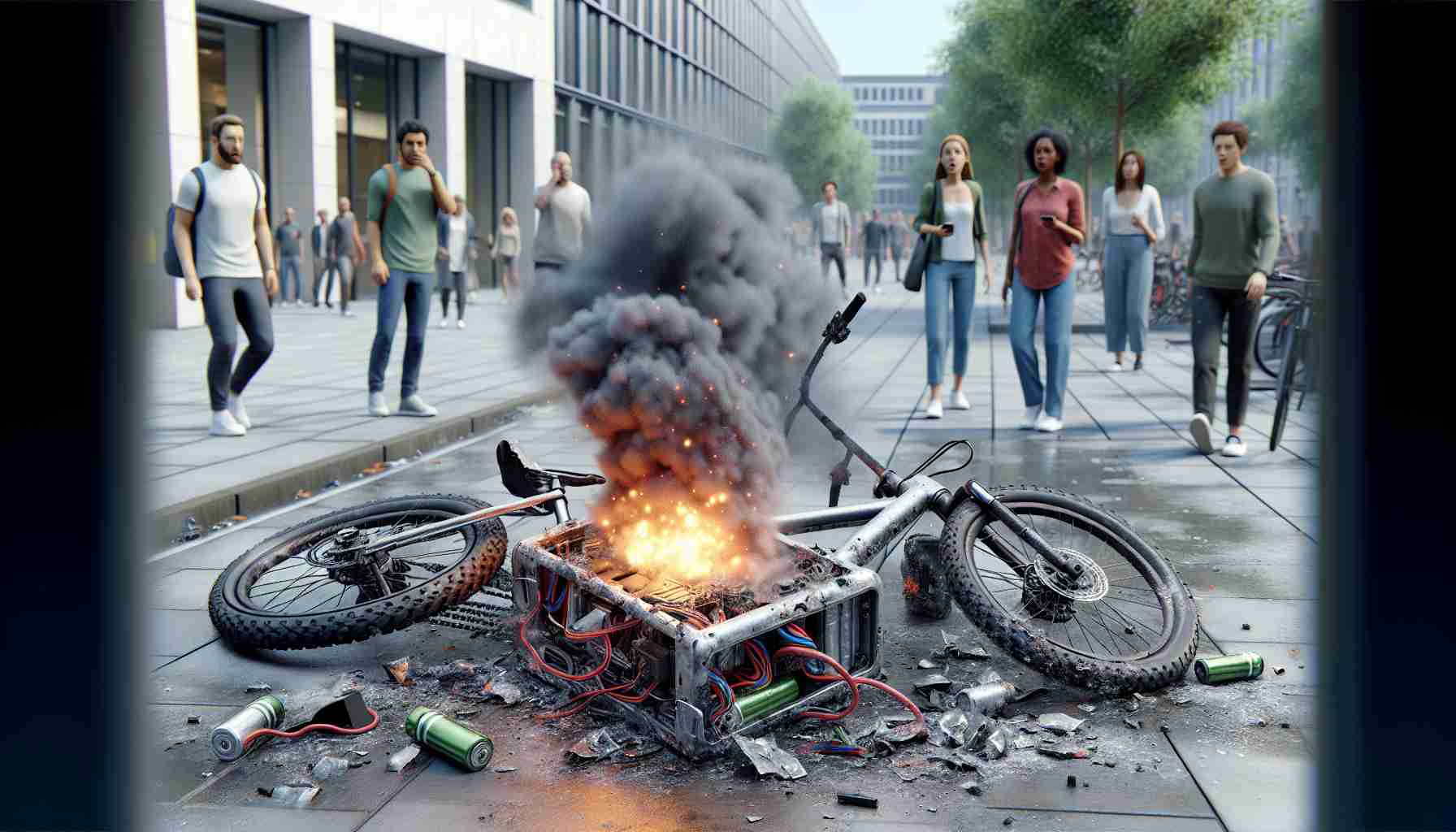 Exploding E-Bike Battery Raises Concerns about Safety