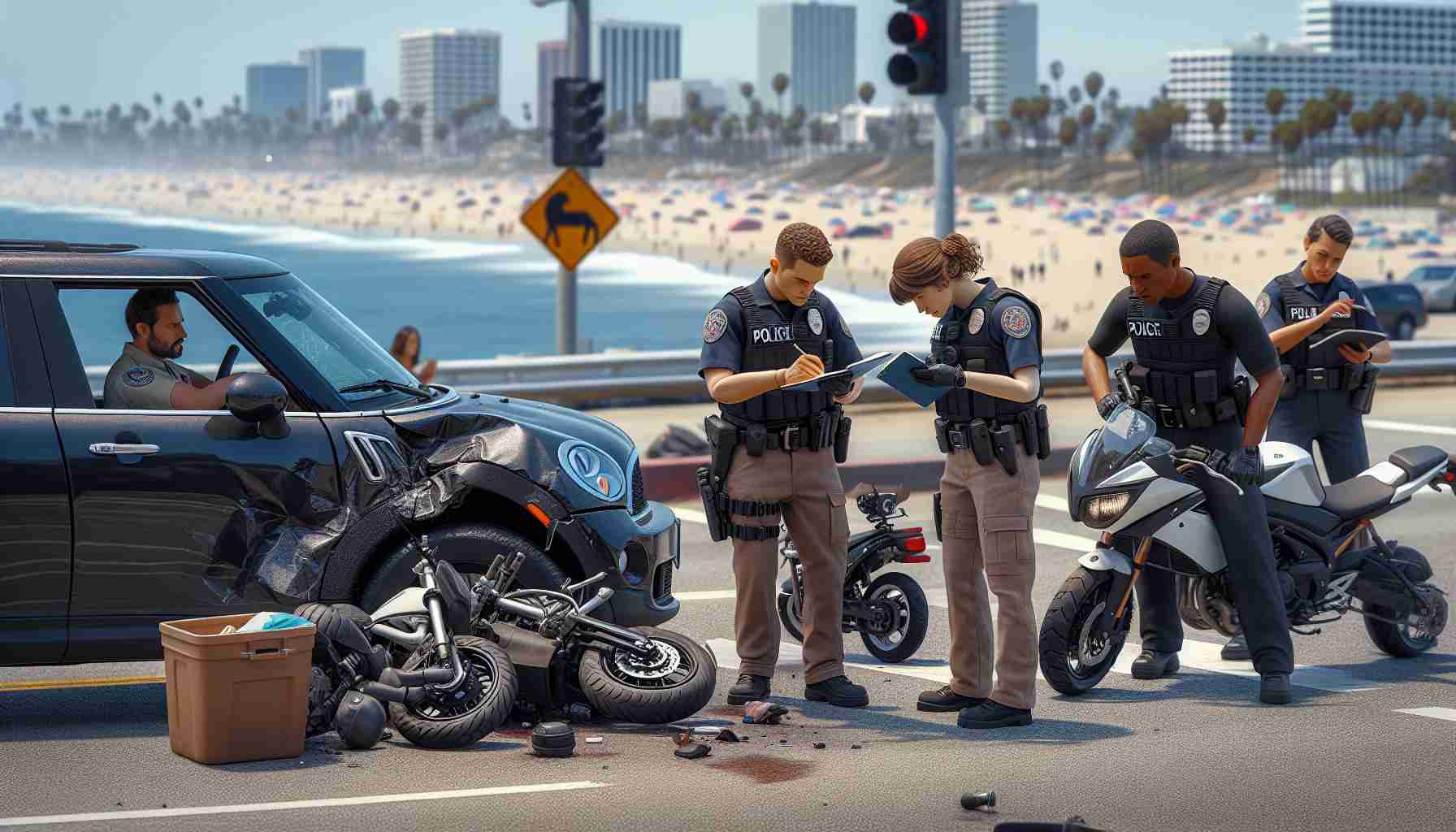 Police Investigate Collision Between SUV and Mini Motorcycles in Redondo Beach