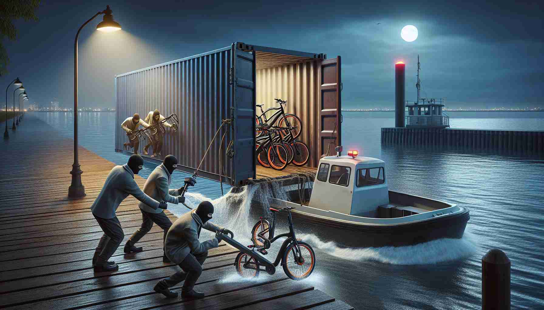 Thieves Make Off with Container Full of Electric Bicycles in Delta