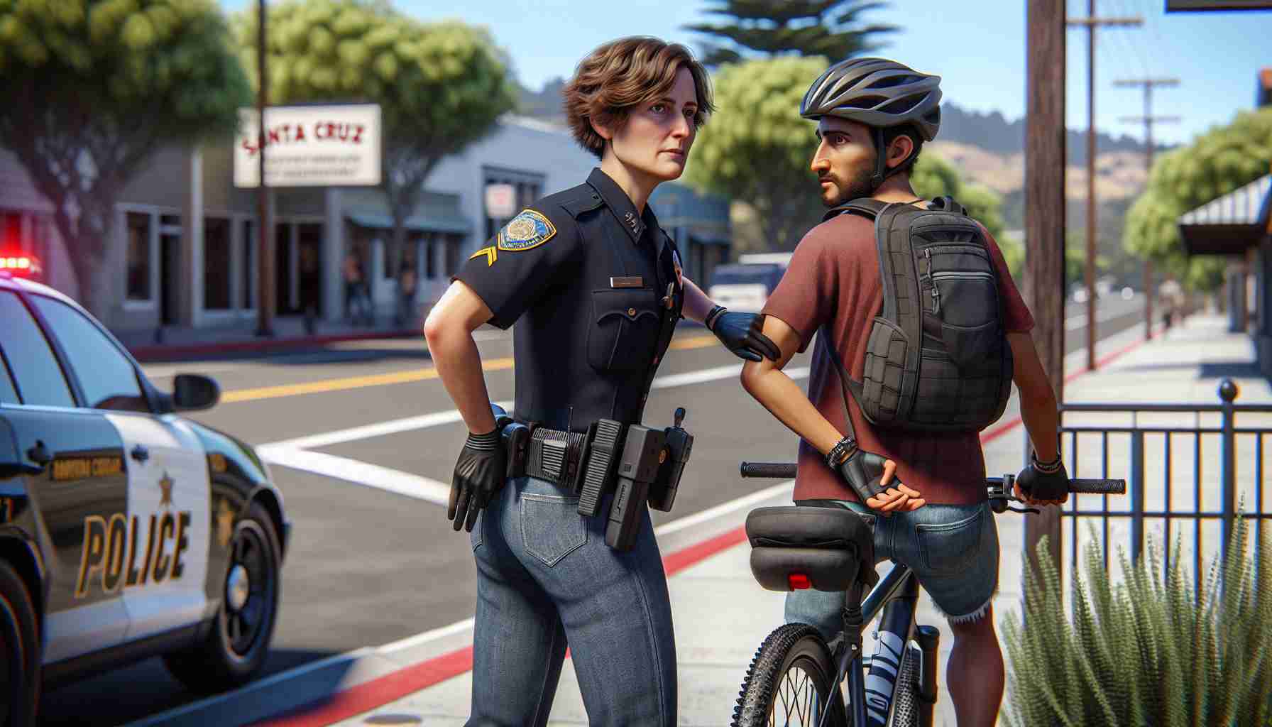 Santa Cruz Police Arrest Bicyclist for Traffic Violation