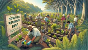 Title: Native Plant Restoration Effort Preserves Biodiversity in Pupukea