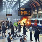 E-bike Fire Prompts Safety Reminder at London Train Station