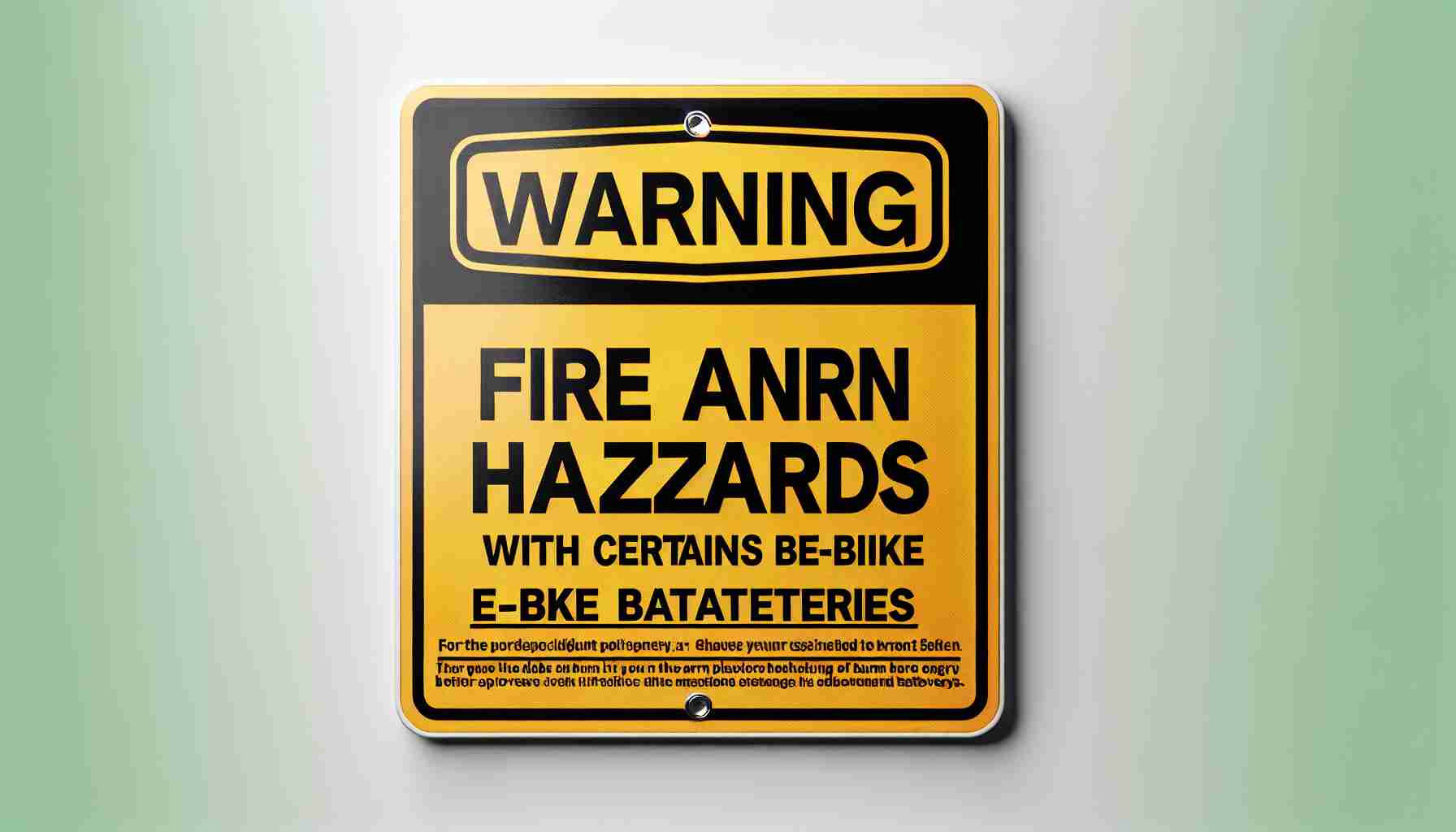 Warning: Fire and Burn Hazards with Certain E-Bike Batteries