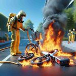 E-bike Battery Blaze Erupts, Hazmat Team Summoned