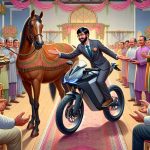 Man Trades Horse for an Ather Electric Bike at His Wedding