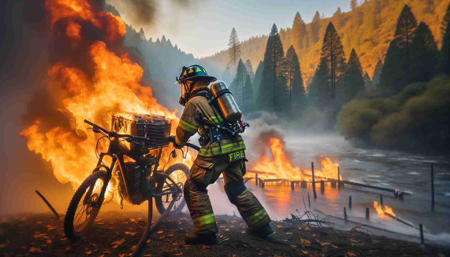 E-bike Battery Fire in Humboldt County Promptly Extinguished by Local Hero