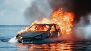 Coast Guard Conducts Maritime Safety Drill for Electric Vehicle Fires