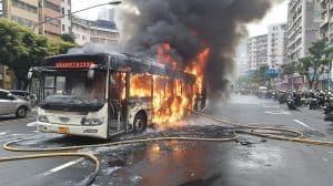 Batteries of Destruction: Electric Bus Fire Ravages Taichung Parking Lot