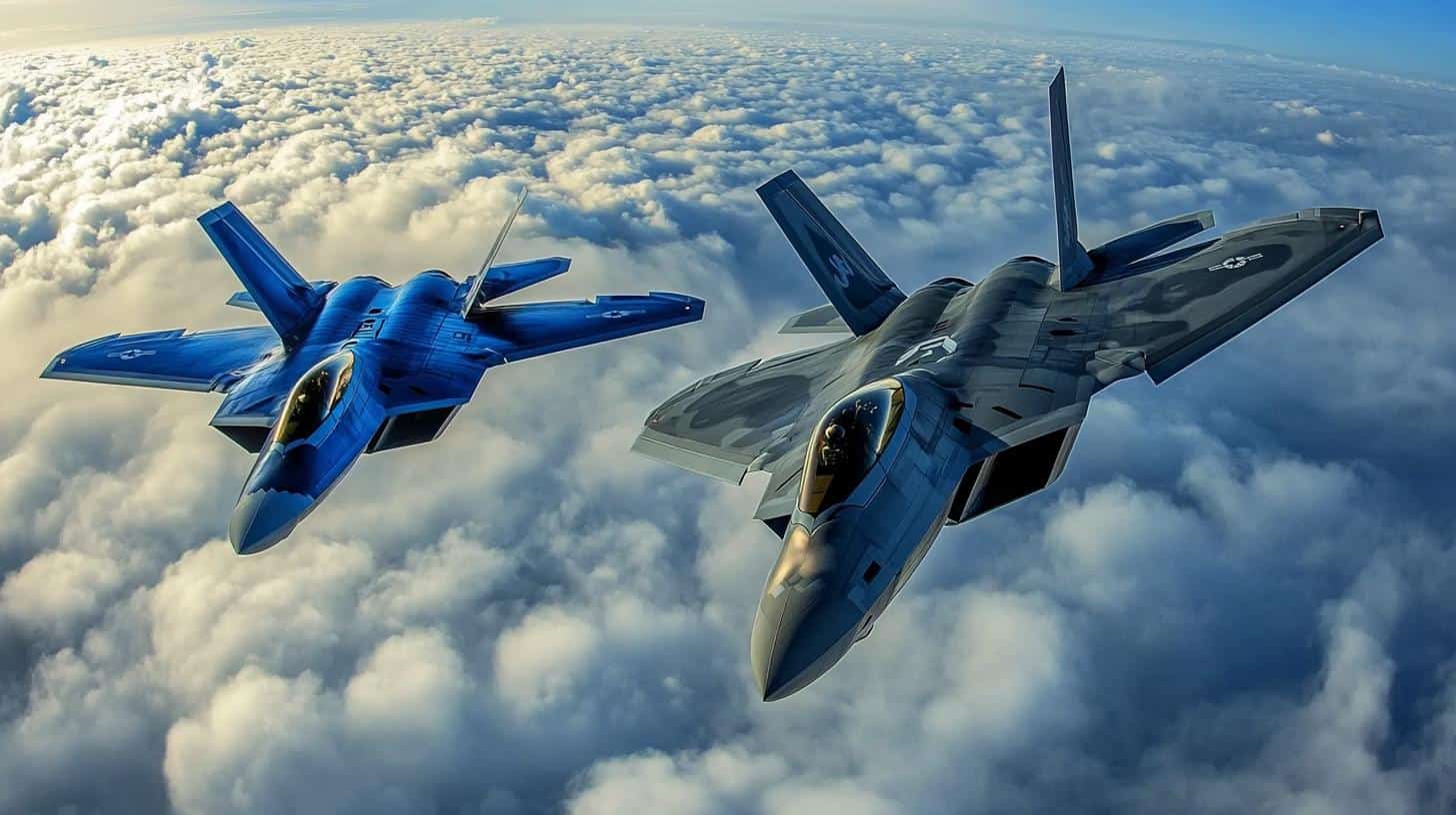 The Blue Angels and F-22 Raptor: A Formidable Alliance in the Sky