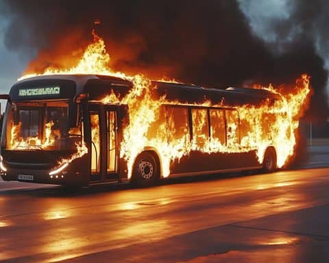 Electric Bus Erupts in Flames: What Really Happened?