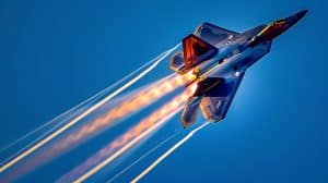 The F-22 Raptor: Pushing the Boundaries of Speed with Afterburner Thrust