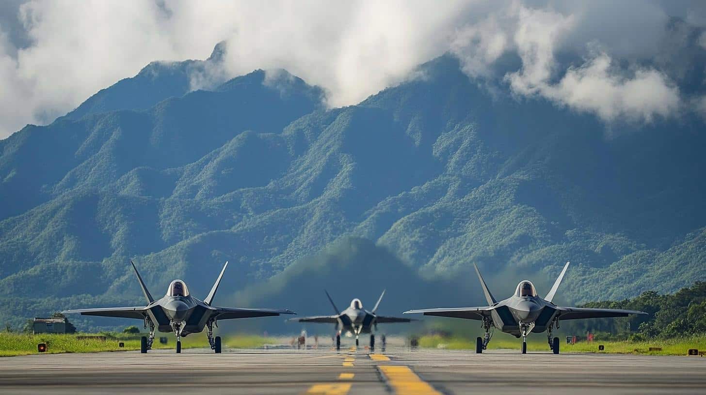 Shocking Move! U.S. Stealth Jets Positioned Near Taiwan