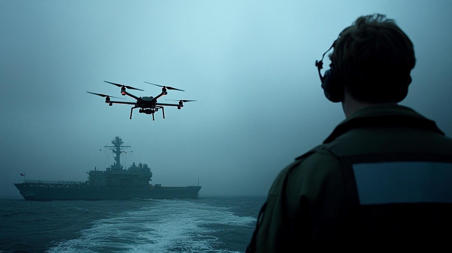 Drone Drama Unfolds! High-Stakes Surveillance on British Warship