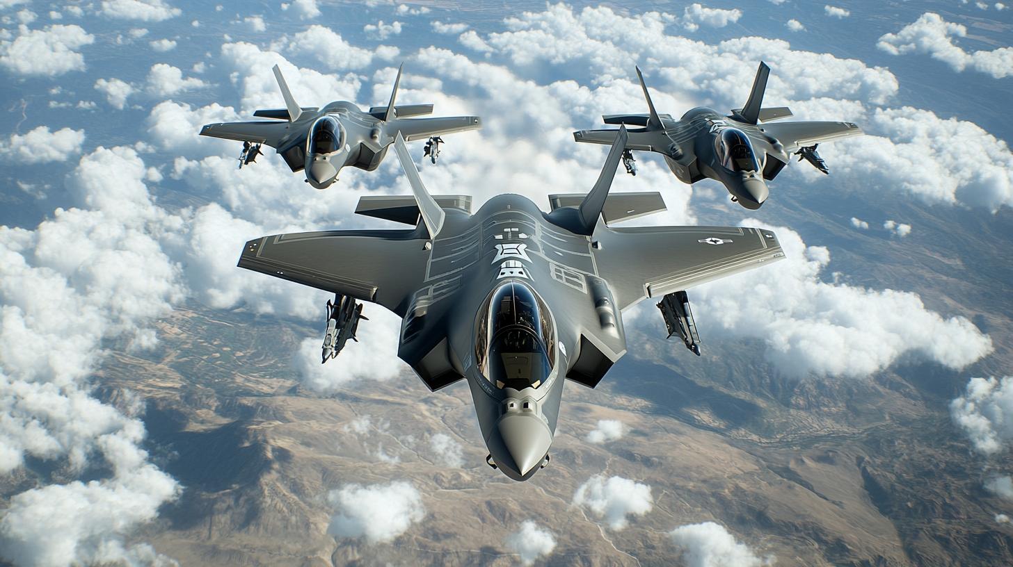 F-35 Lightning II Takes Flight. Revolutionizing Aerial Warfare with AI.