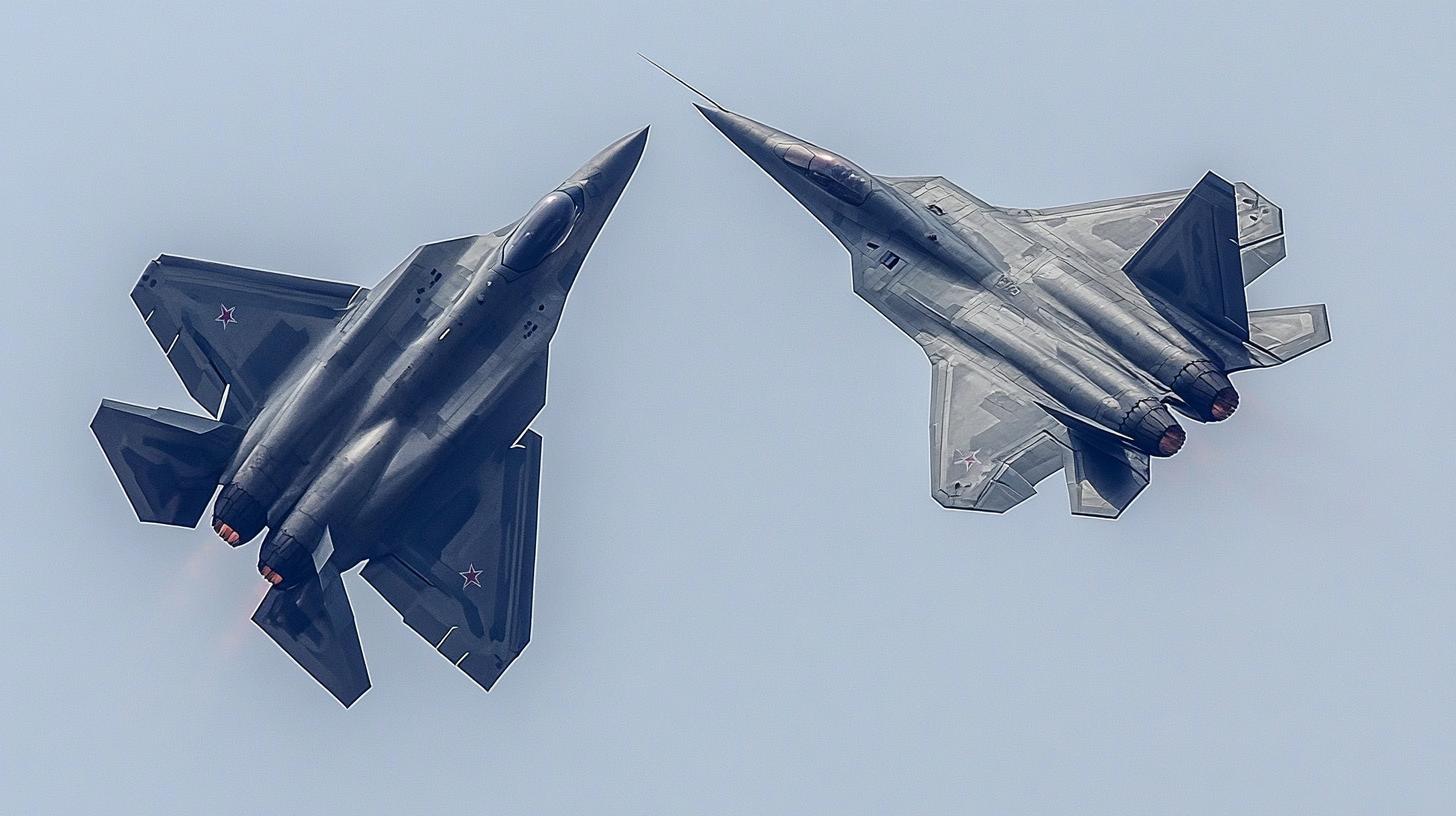 Battle of the Titans: China's J-20 vs. Russia's Su-57!