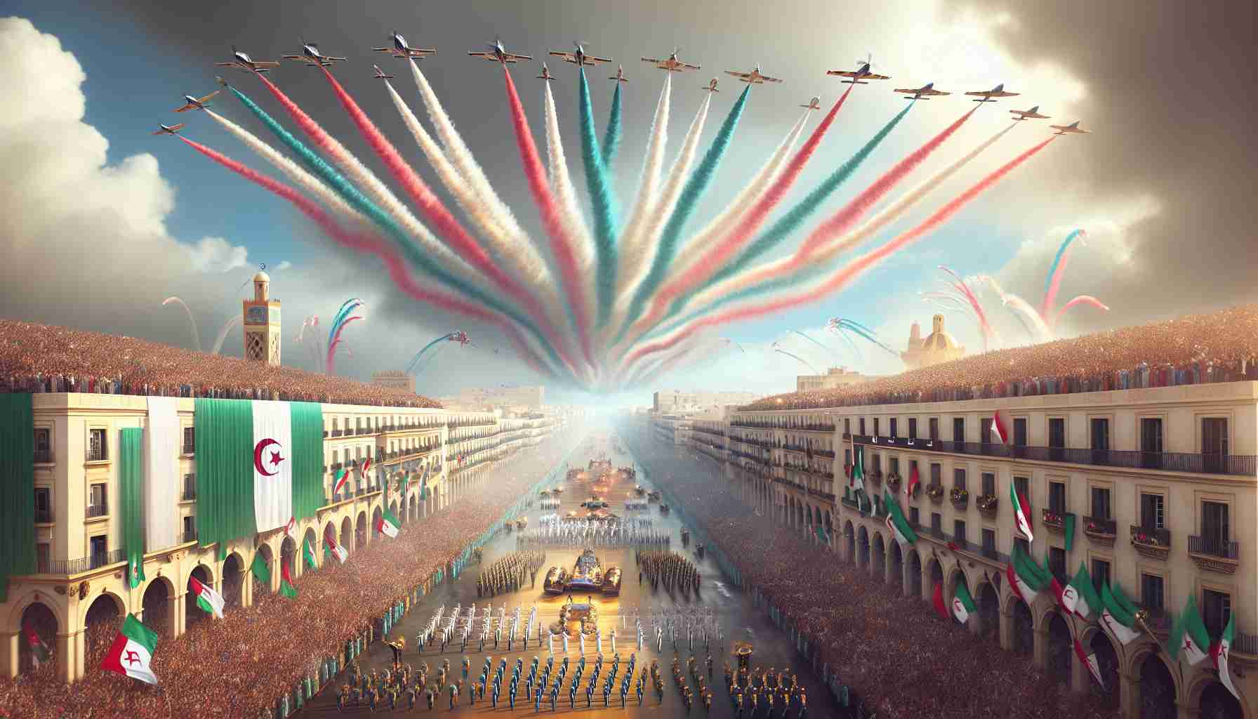 Surprise Air Display Steals the Show at Algeria's Grand Parade