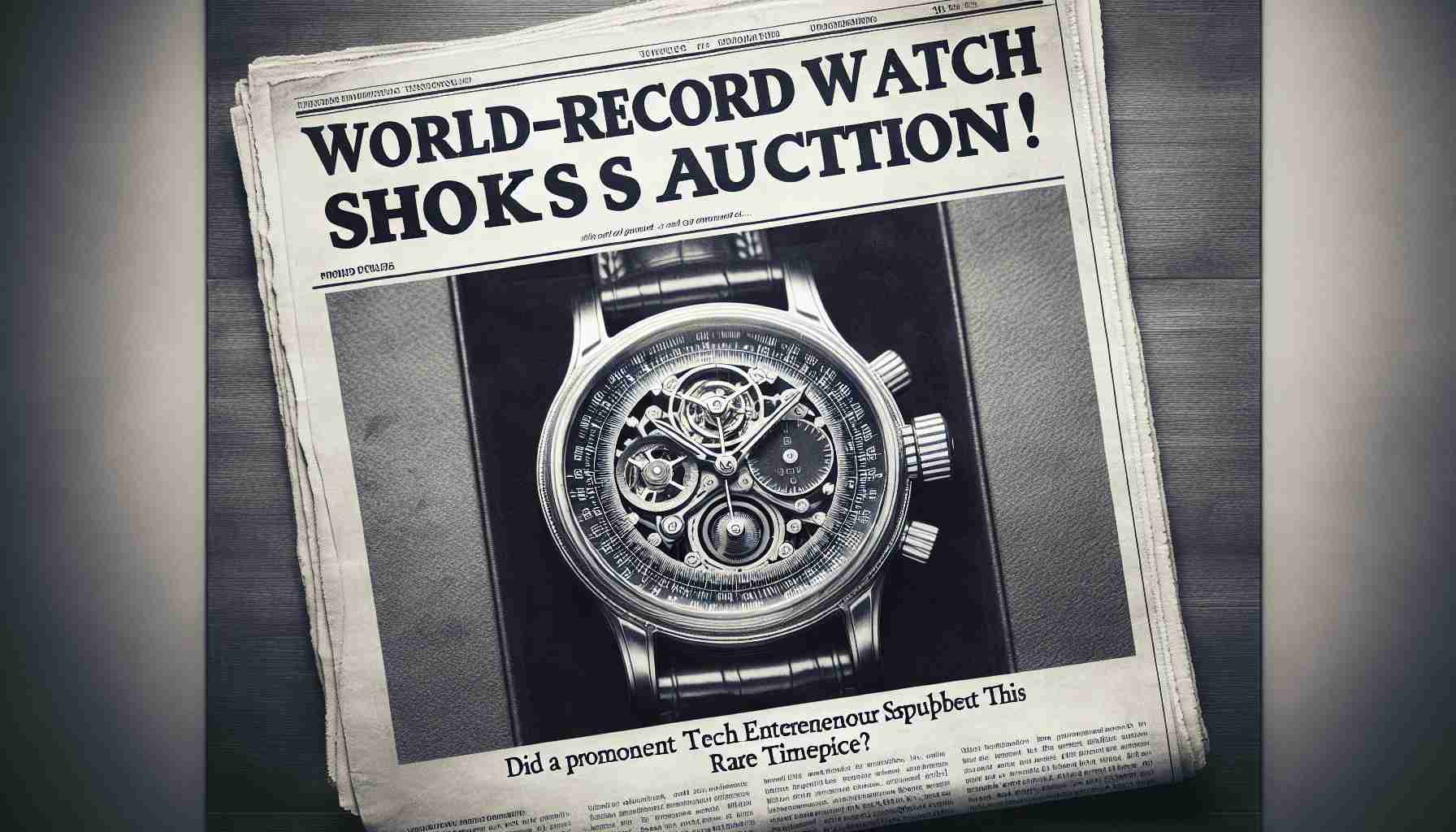 World-Record Watch Sale Shocks Auction! Did Zuckerberg Splurge on This Rare Timepiece?