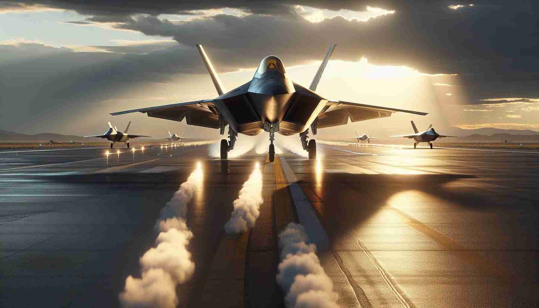 US Military's Lightning Strike! F-22s Return to Base After Flash Deployment.