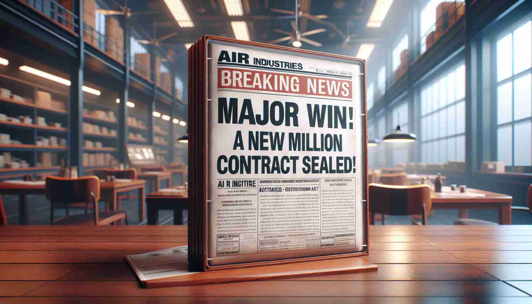 Breaking News: Major Win for Air Industries! A New $4 Million Contract Sealed