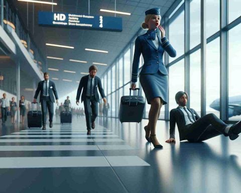 Flight Attendant’s Unexpected Fall! Shocking Airport Incident Unfolds